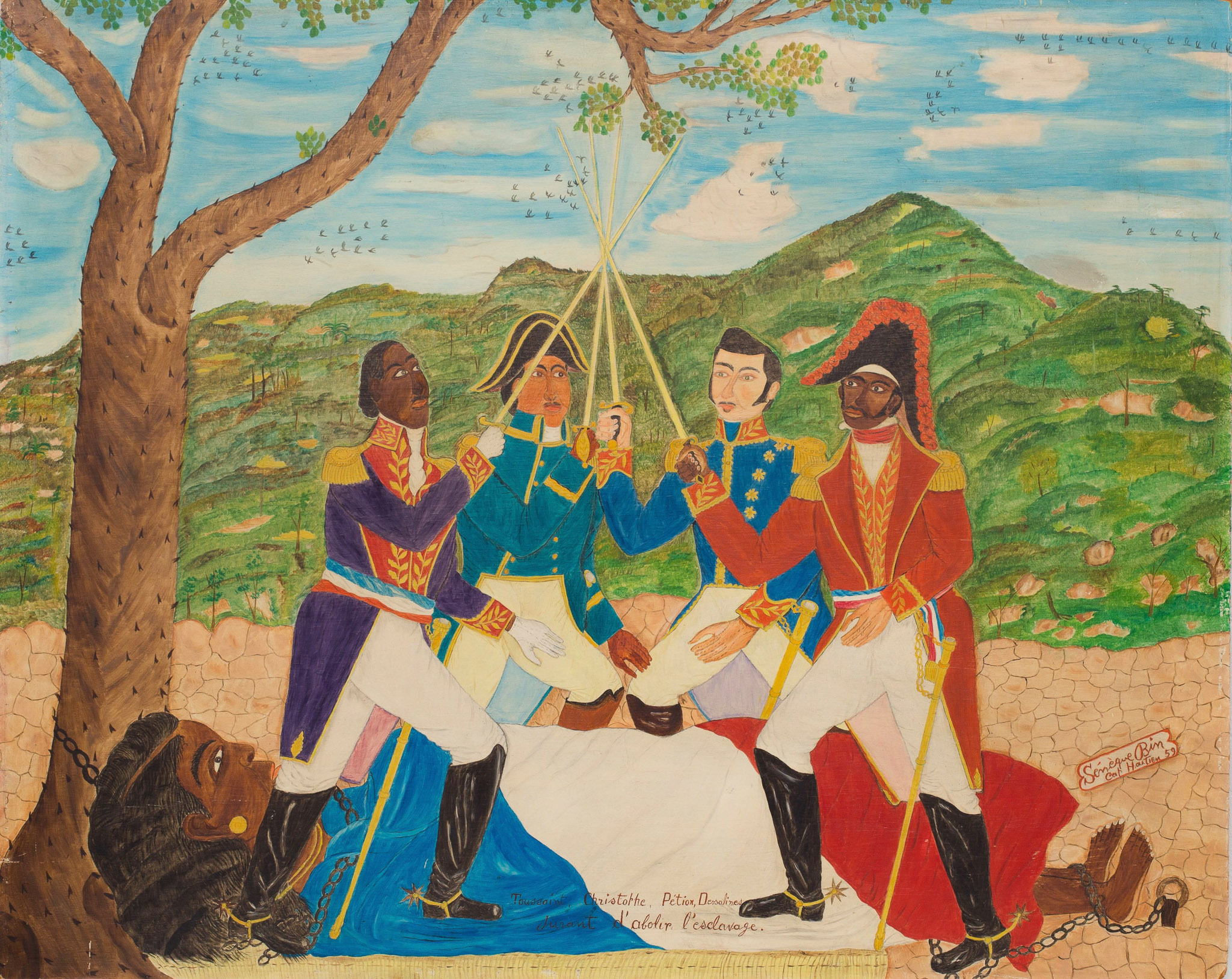 Toussaint, Christophe, Petion, Dessalines (Vowing to Abolish Slavery), 1959
