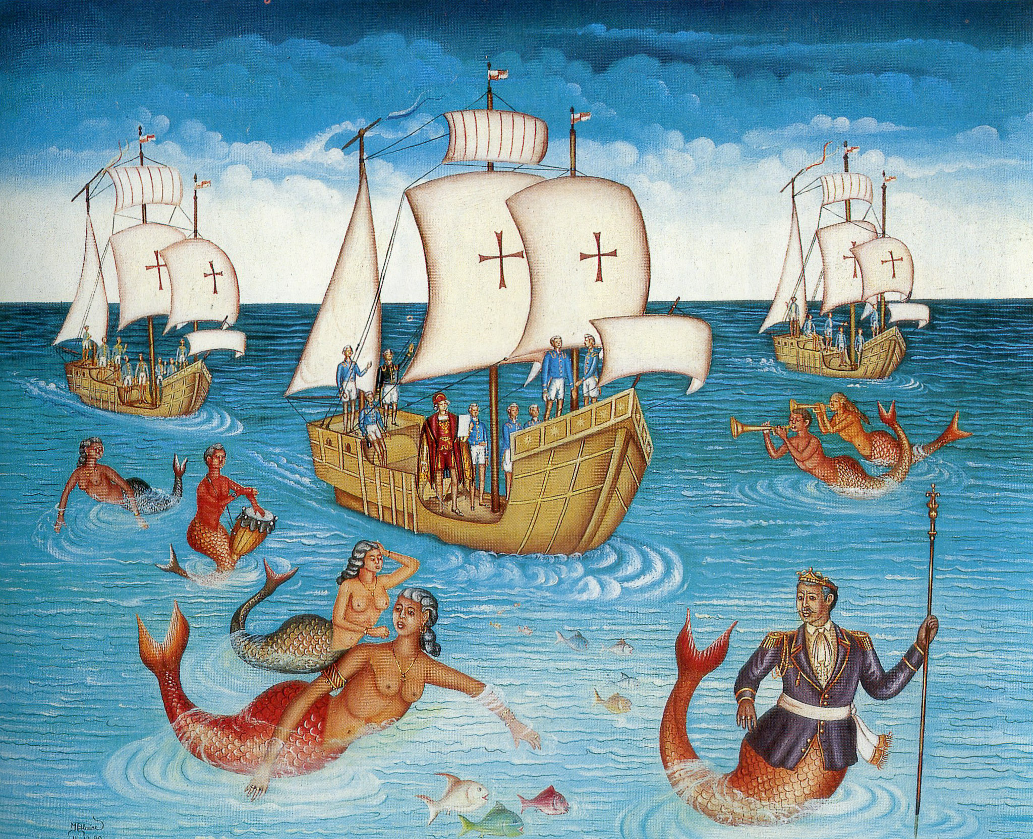 Agoue and the Sirenes Escort Christopher Columbus Caravels, 1990