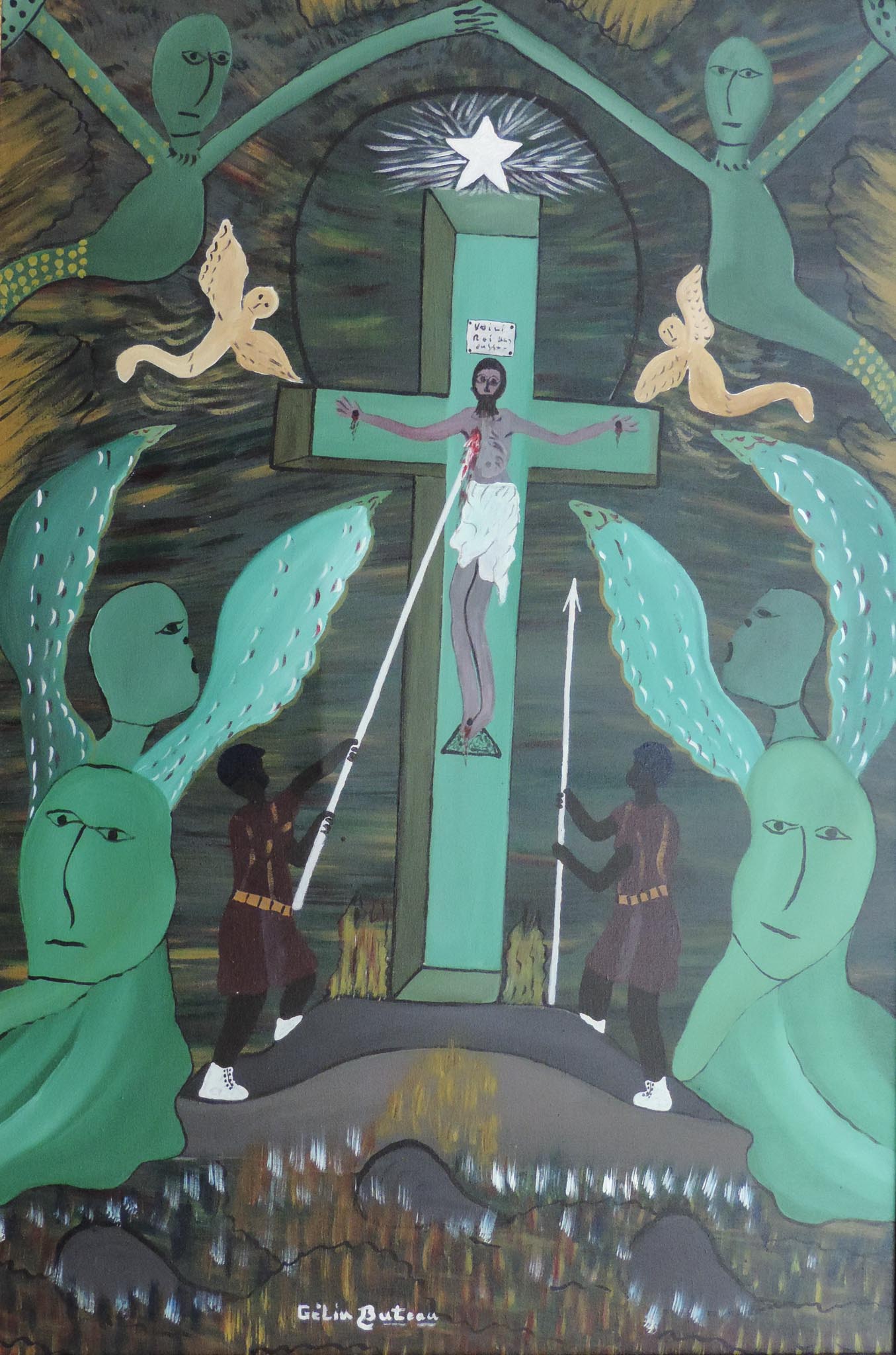 Crucifixion with Lwas, 1990s