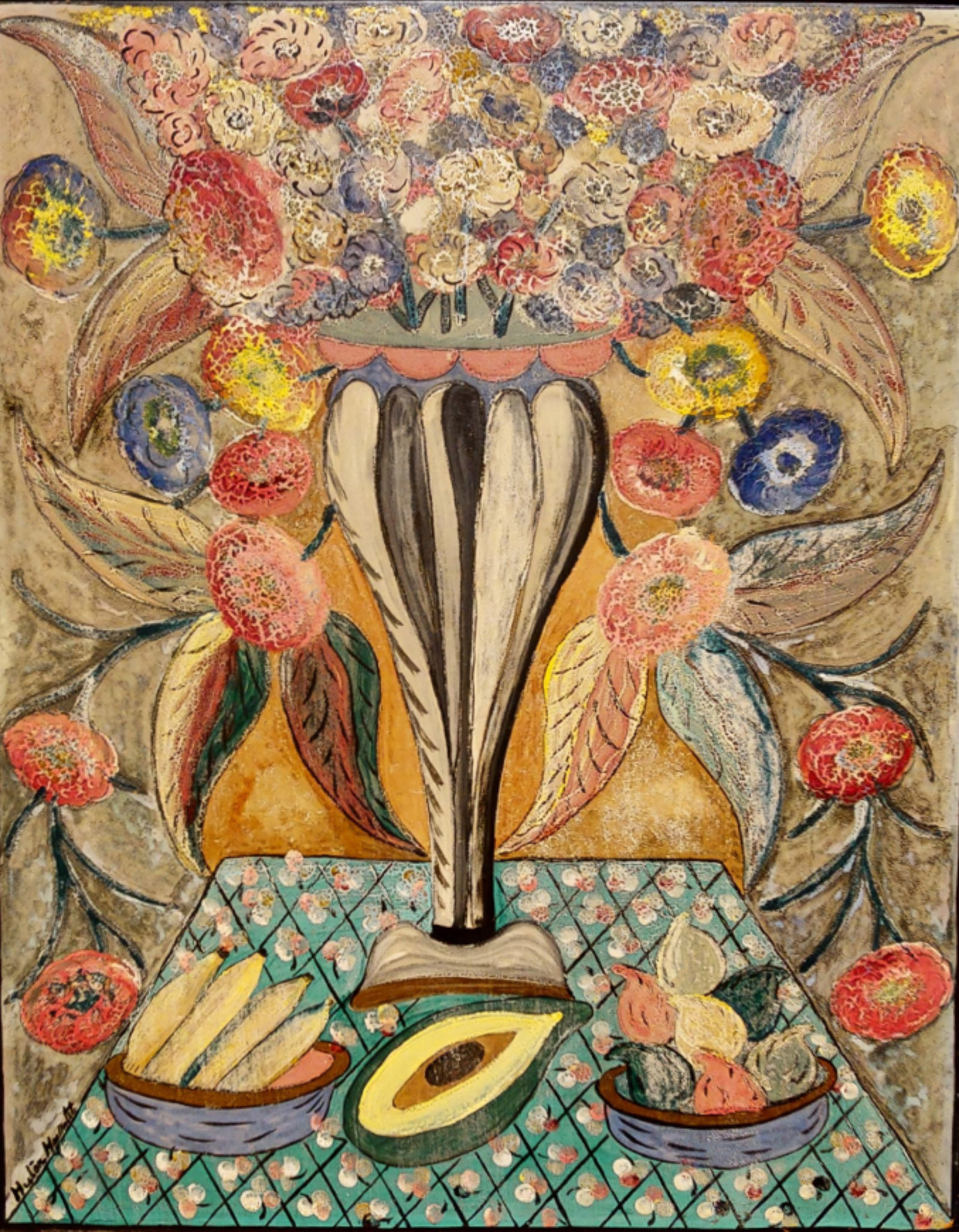 Untitled (Fruit and flowers), 1945-48