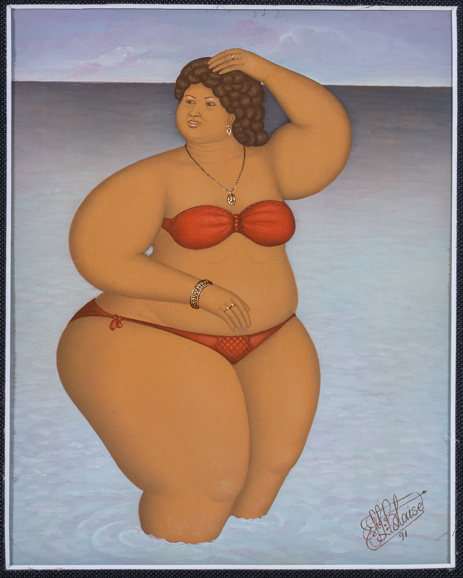 Woman in bikini, 1991
