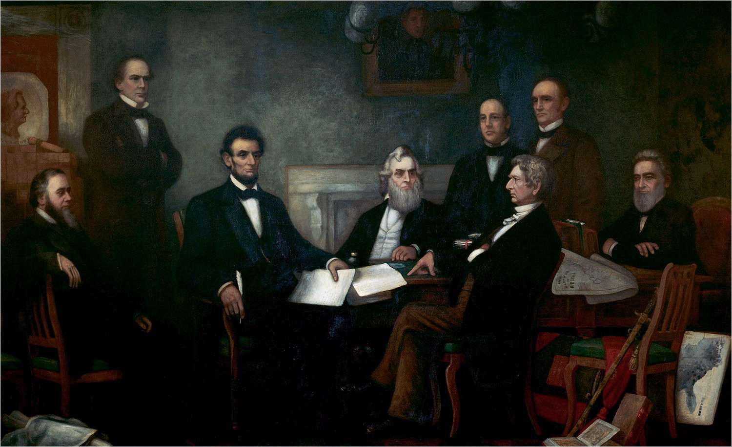 First Reading of the Emancipation Proclamation by President Lincoln, 1864