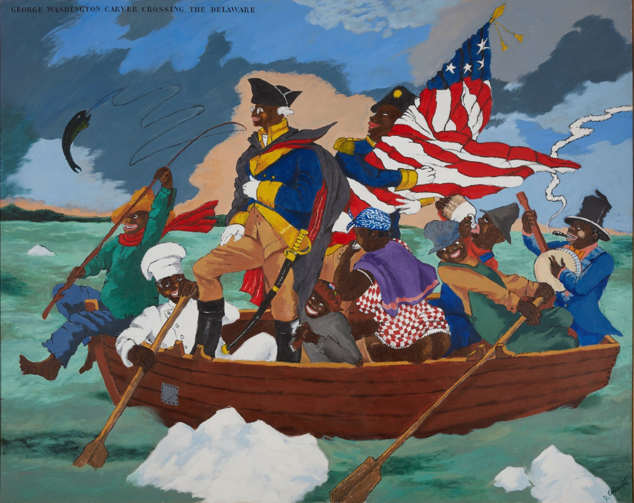 George Washington Carver Crossing the Delaware: Page from an American History Textbook, 1975