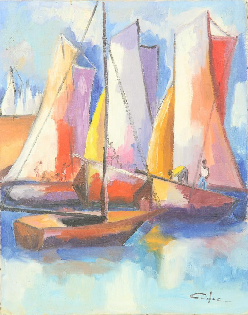 Three Sailboats