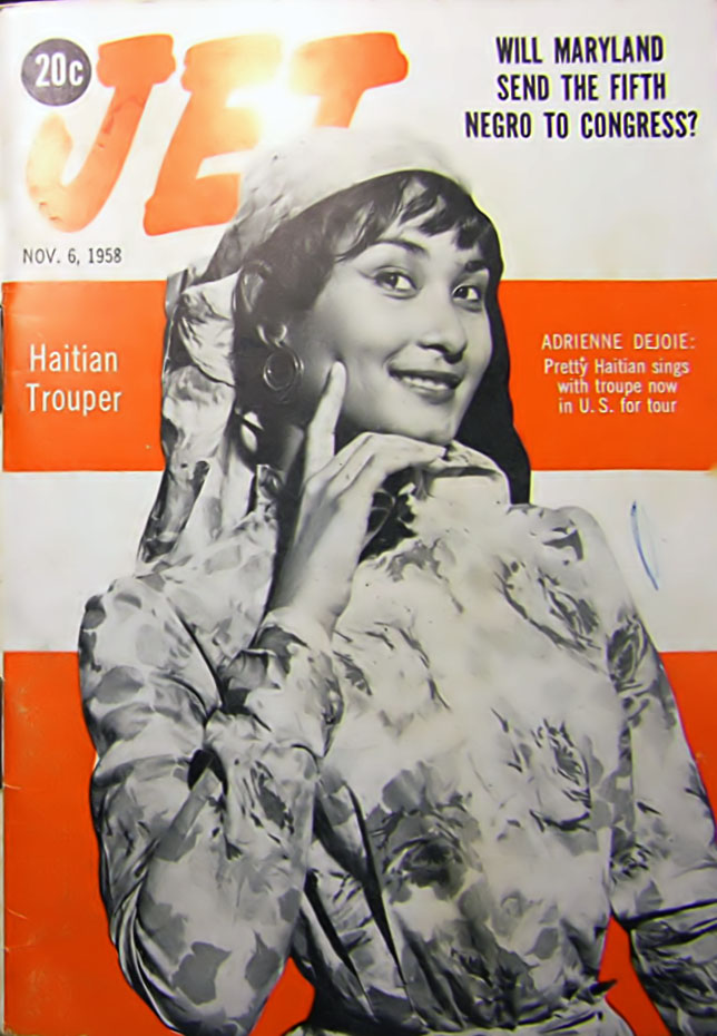 Haitian Trooper Adrienne Dejoie - Jet Magazine, November 6, 1958