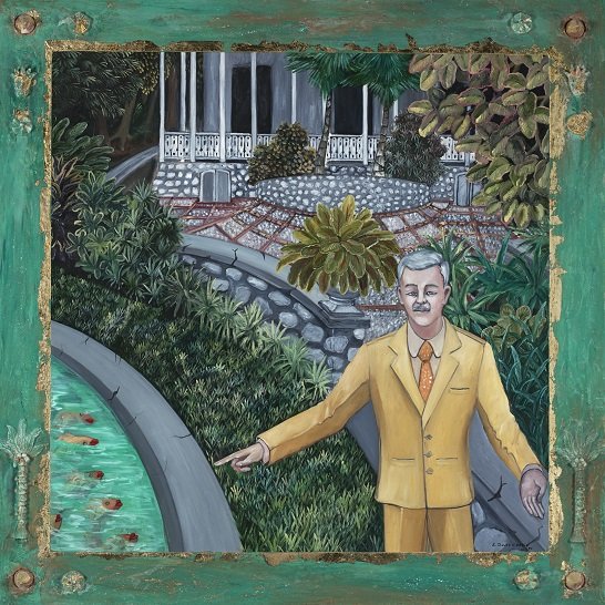 Dr. Neiswanger in the Gardens at the Villa Boedicia