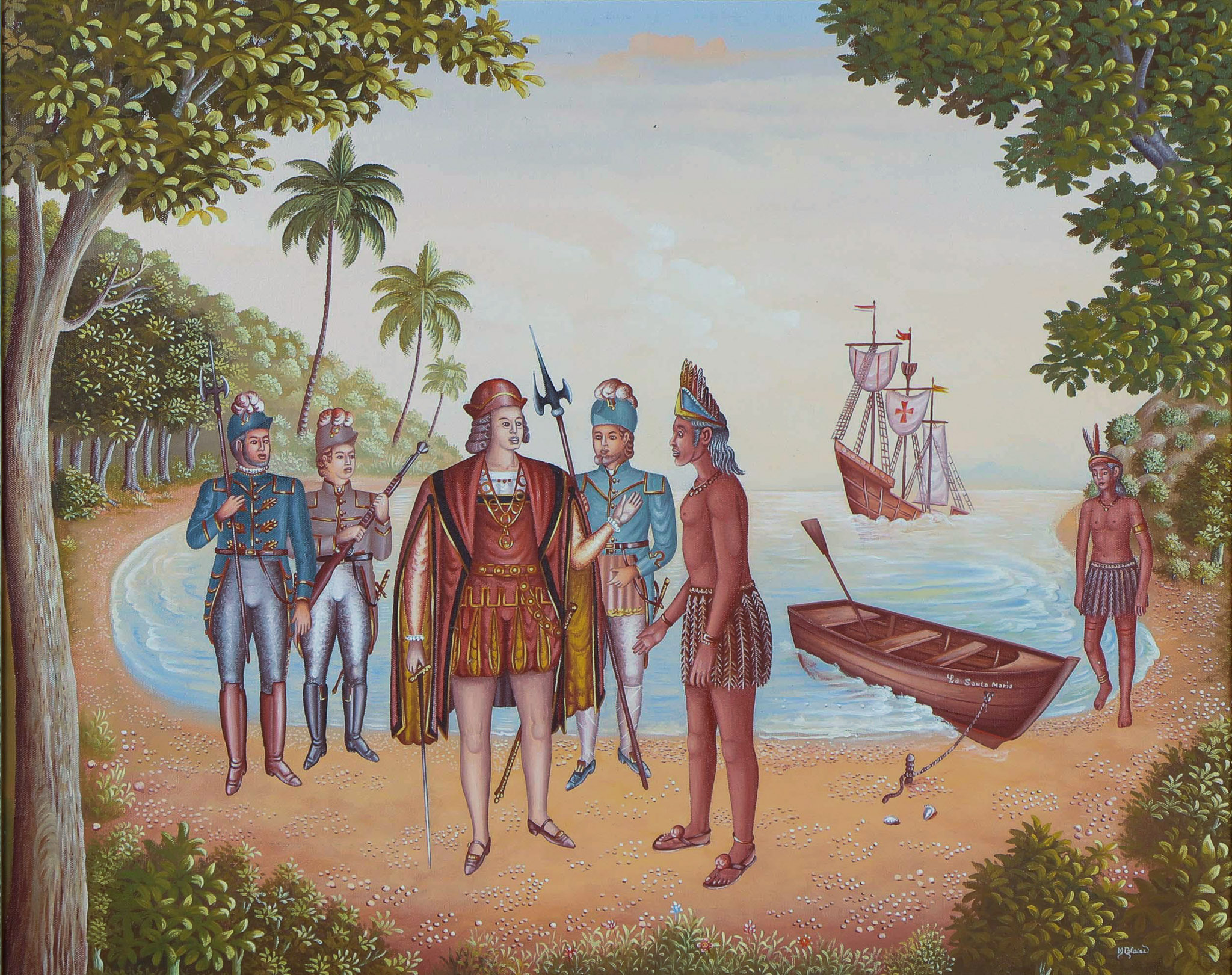 Columbus Landing at Puerto de la Navidad, n.d.