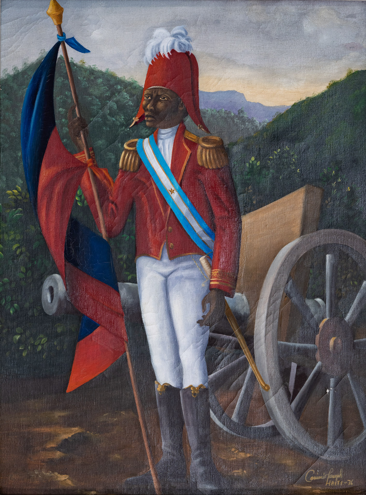 General Jean-Jacques Dessalines holding the Flag, 1976