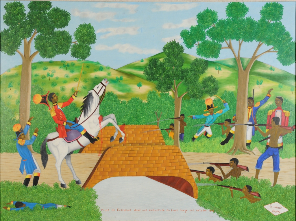 Death of Dessalines in an Ambush at Point Rouge [Jean-Jacques Dessalines (1758-1806), leader of the Haitian Revolution and first ruler of independent Haiti]