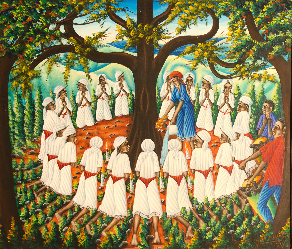 Vodou Ceremony around Tree, 1980s