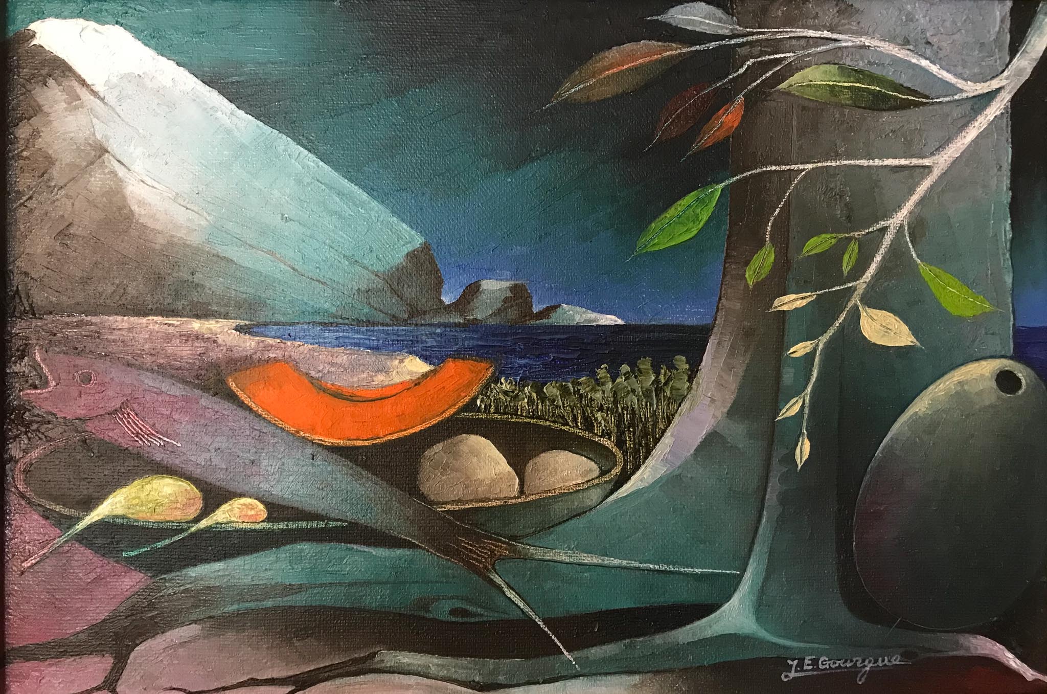 Untitled (Still Life with Fish and Fruit), 1990